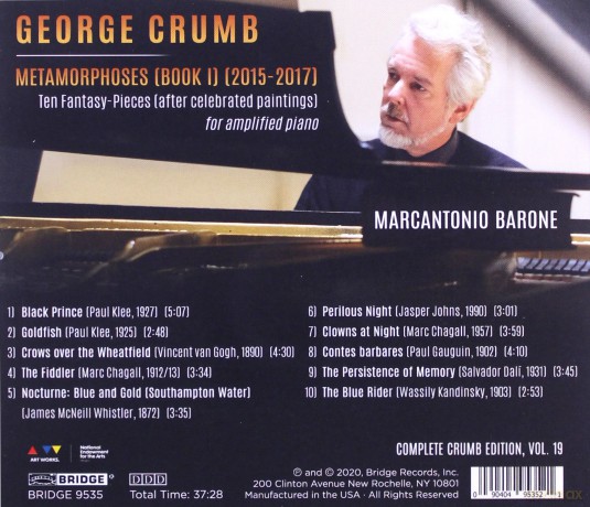Marcantonio Barone: George Crumb: Metamoprhoses (Book 1) - Complete Crumb Edition. Vol. 19 [CD]