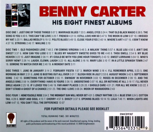 Benny Carter: His Eight Finest [4CD]