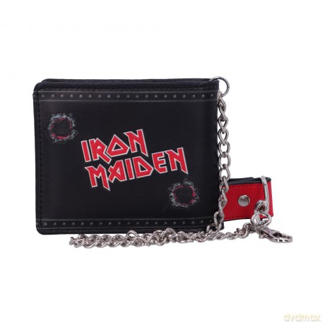 Iron Maiden: Iron Maiden The Trooper Embossed Wallet With Chain