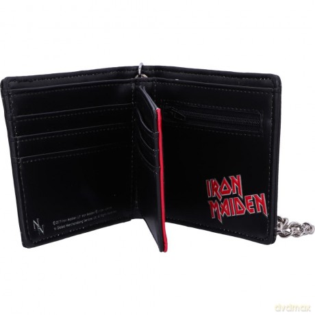 Iron Maiden: Iron Maiden The Trooper Embossed Wallet With Chain