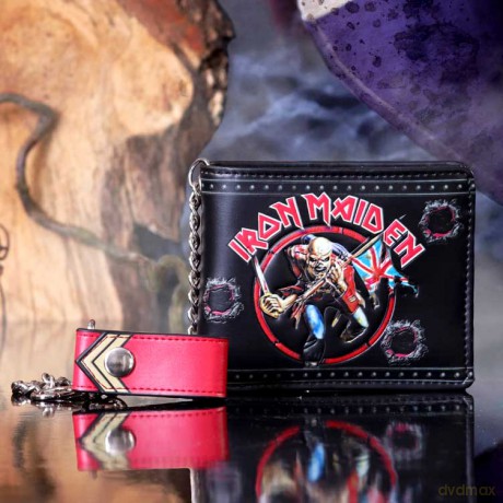 Iron Maiden: Iron Maiden The Trooper Embossed Wallet With Chain