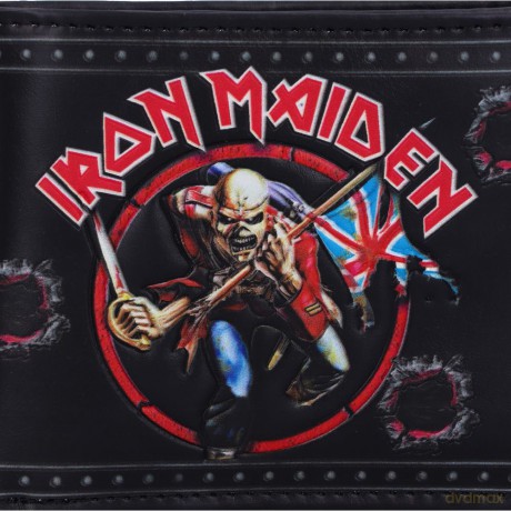 Iron Maiden: Iron Maiden The Trooper Embossed Wallet With Chain