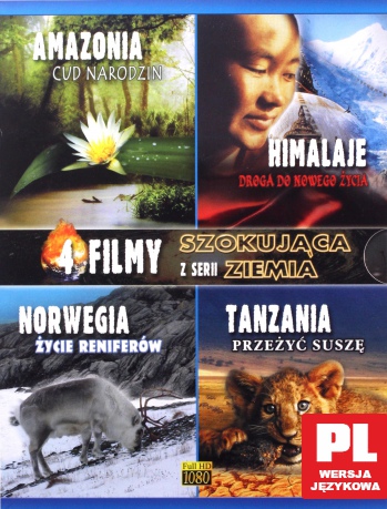 Szokująca ZIemia: Amazonia / Himalaje / Norwegia / Tanzania [BOX] [4xBlu-Ray]