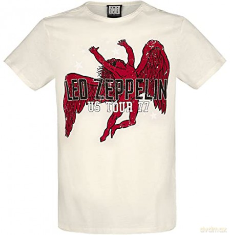 Led Zeppelin: Us Tour 77 (Icarus) S T-shirt biały