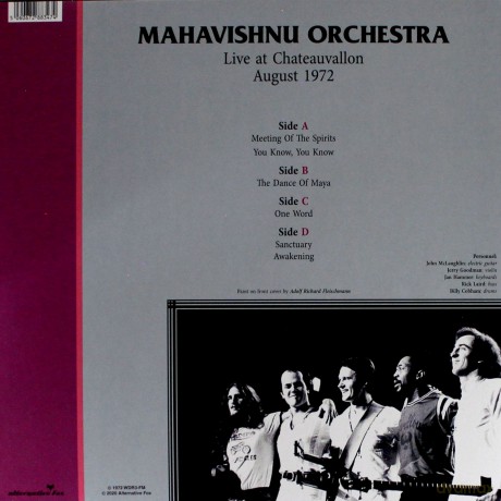 Mahavishnu Orchestra: Live At Chateauvalloon August 1972 [2xWinyl]