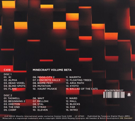C418: Minecraft Volume Beta [2CD]