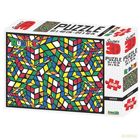 Rubiks Geeked 3D 500 el.Multi-Colour [PUZZLE]