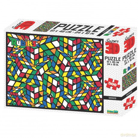 Rubiks Geeked 3D 500 el.Multi-Colour [PUZZLE]