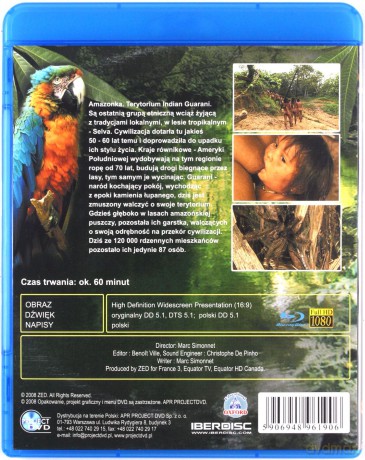 Szokująca Ziemia: Ekwador. Ludzie lasów tropikalnych [Blu-Ray]