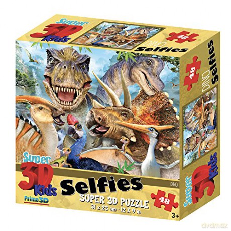 Selfie Dinosaur 3D Effect 48 el. [PUZZLE]