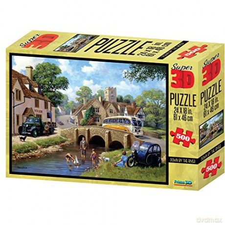 Super 3D Puzzle Down By The River 500 el. [PUZZLE]