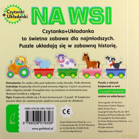 Czytanki-układanki. Na wsi [KSIĄŻKA]