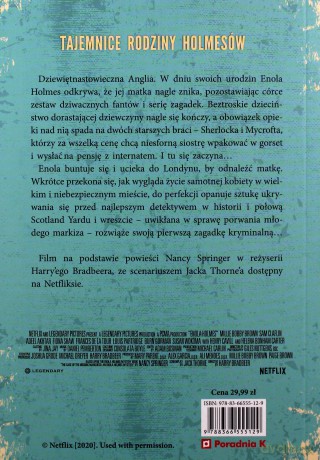 Enola Holmes. Sprawa zaginionego markiza - Nancy Springer [KSIĄŻKA]