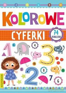 Kolorowe cyferki plus naklejki [KSIĄŻKA]