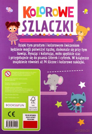 Kolorowe szlaczki plus naklejki [KSIĄŻKA]