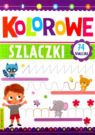 Kolorowe szlaczki plus naklejki [KSIĄŻKA]