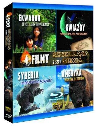 Szokująca Ziemia: Ekwador / Gwiazdy / Syberia / Ameryka [BOX] [4xBlu-Ray]