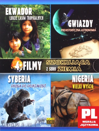 Szokująca Ziemia: Ekwador / Gwiazdy / Syberia / Ameryka [BOX] [4xBlu-Ray]