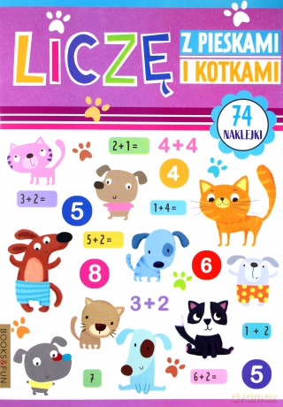 Liczę z pieskami i kotkami plus naklejki [KSIĄŻKA]