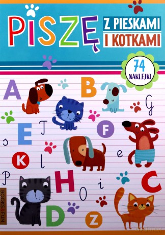 Piszę z pieskami i kotkami plus naklejki [KSIĄŻKA]