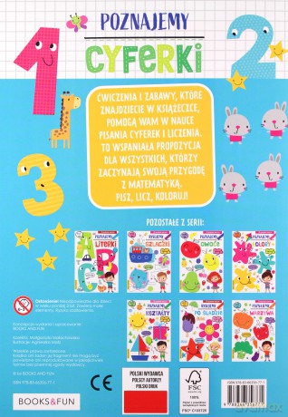 Poznajemy cyferki 123 plus naklejki [KSIĄŻKA]