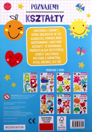 Poznajemy kształty plus naklejki [KSIĄŻKA]
