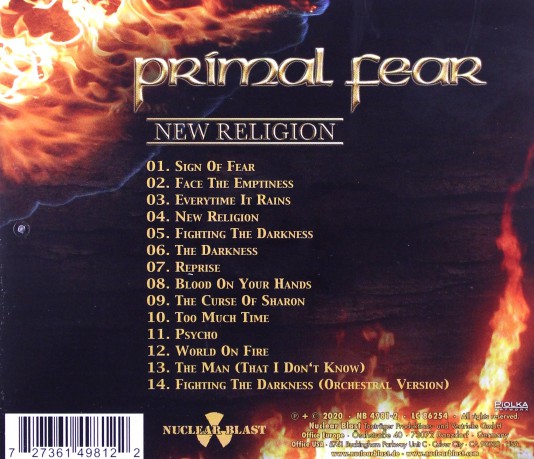 Primal Fear: New Religion [CD]