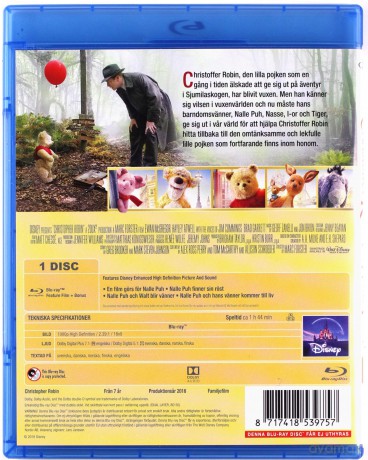 Christopher Robin (Krzysiu, gdzie jesteś?) (Disney) [Blu-Ray]