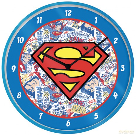 Superman Logo Zegar 25 cm