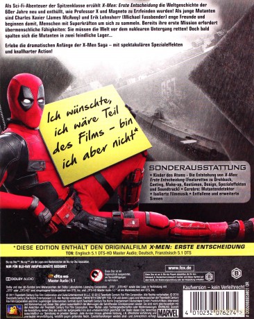 X-Men: First Class (X-Men: Pierwsza klasa) [Blu-Ray]