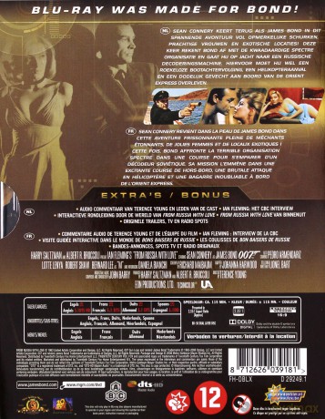 007 James Bond From Russia with Love (Pozdrowienia z Rosji) [Blu-Ray]