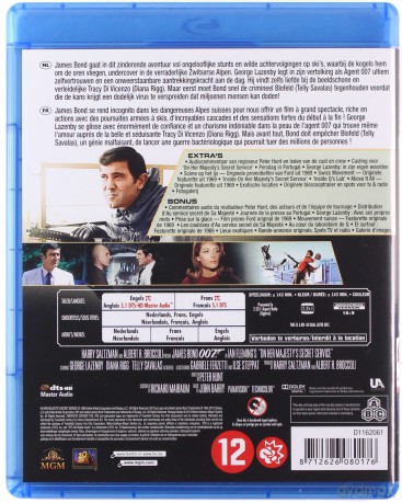 007 James Bond On Her Majesty's Secret Service (W tajnej służbie Jej Królewskiej Mości) [Blu-Ray]
