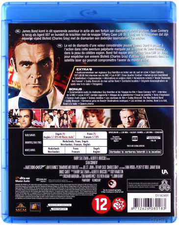 007 James Bond Diamonds Are Forever (Diamenty są wieczne) [Blu-Ray]