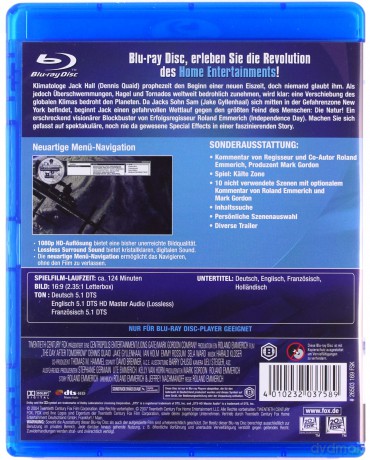 The Day after Tomorrow (Pojutrze) [Blu-Ray]