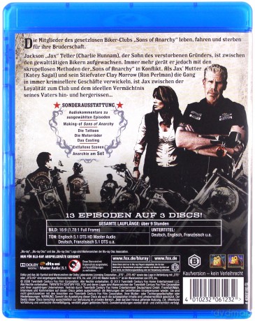 Sons of Anarchy: Season 1 (Synowie Anarchii) [3xBlu-Ray]