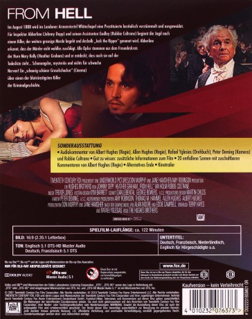 From Hell (Z piekła rodem) [Blu-Ray]