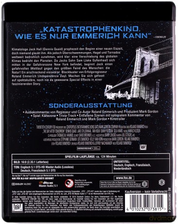 The Day After Tomorrow (Pojutrze) [Blu-Ray]