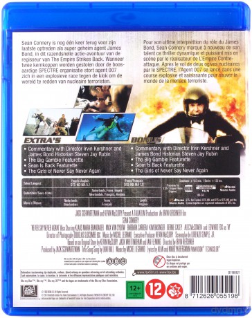 007 Never Say Never Again (Nigdy nie mów nigdy) [Blu-Ray]