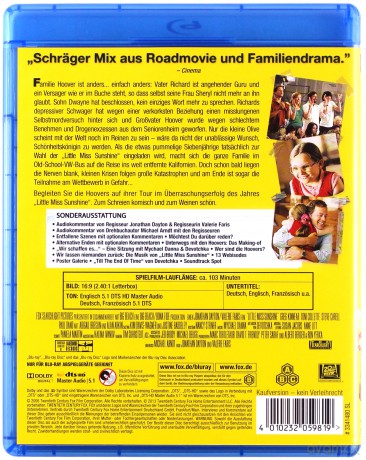 Little Miss Sunshine (Mała miss) [Blu-Ray]