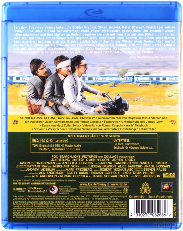 The Darjeeling Limited (Pociąg do Darjeeling) [Blu-Ray]
