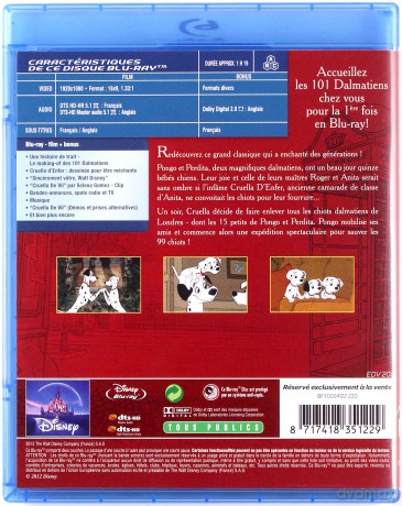 101 Dalmatians (101 dalmatyńczyków) (Disney) [Blu-Ray]