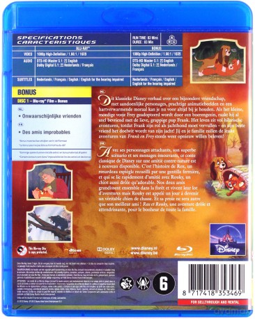 The Fox and the Hound (Lis i pies) (Disney) [Blu-Ray]