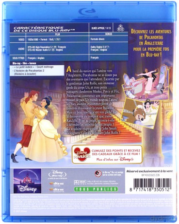 Pocahontas II: Journey to a New World (Pocahontas II: Podróż do Nowego Świata) (Disney) [Blu-Ray]