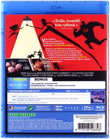 Incredibles 2 (Iniemamocni 2) (Disney) [Blu-Ray]