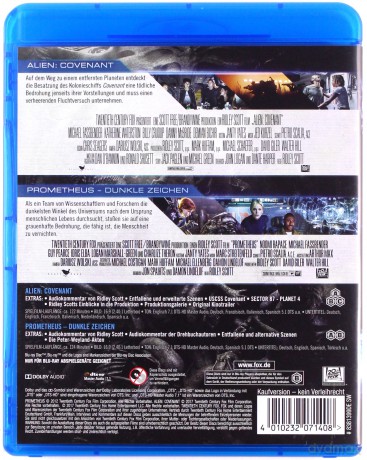 Alien: Covenant / Prometheus (Obcy: Przymierze / Prometeusz) [2xBlu-Ray]