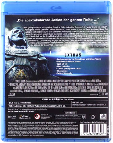 X-Men: Apocalypse [Blu-Ray]