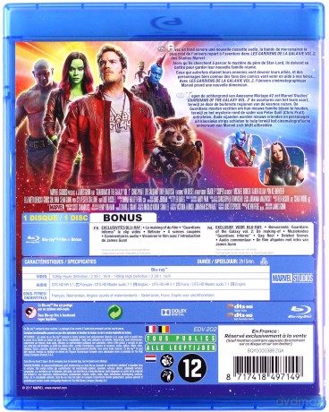 Guardians of the Galaxy: Vol. 2 (Strażnicy Galaktyki vol. 2) [Blu-Ray]