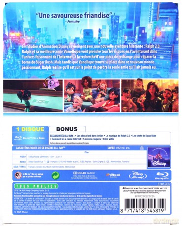 Ralph Breaks the Internet (Ralph Demolka w internecie) (Disney) (steelbook) [Blu-Ray]