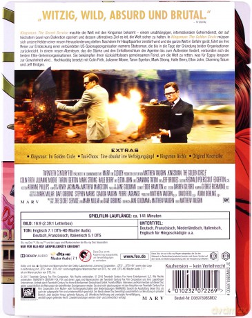 Kingsman: The Golden Circle (Kingsman: Złoty krąg) (steelbook) [Blu-Ray]