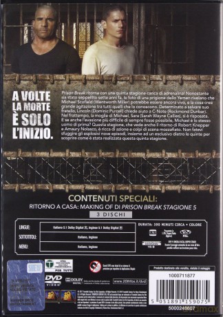 Prison Break: Season 5 (Skazany na śmierć: Sezon 5) [3DVD]